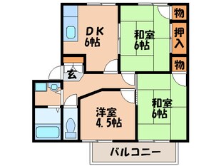 ファミール春日西　Ｃ棟の物件間取画像